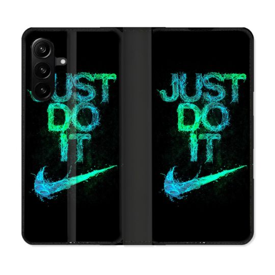 Housse Cuir Portefeuille Pour Samsung Galaxy A27 5G Nike Just Do It