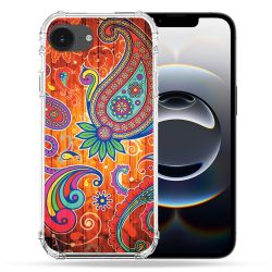 Coque Magnétique Compatible Magsafe Pour Iphone 16e Fleur Psychedelic