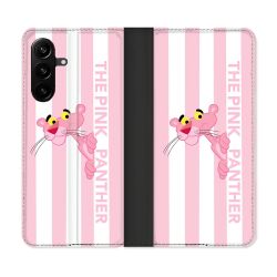 Housse Cuir Portefeuille Pour Samsung Galaxy A27 5G Panthere Rose
