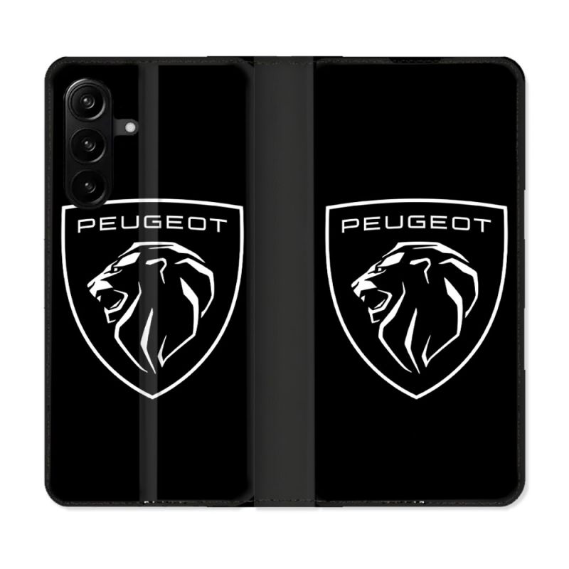 Housse Cuir Portefeuille Pour Samsung Galaxy A27 5G Peugeot
