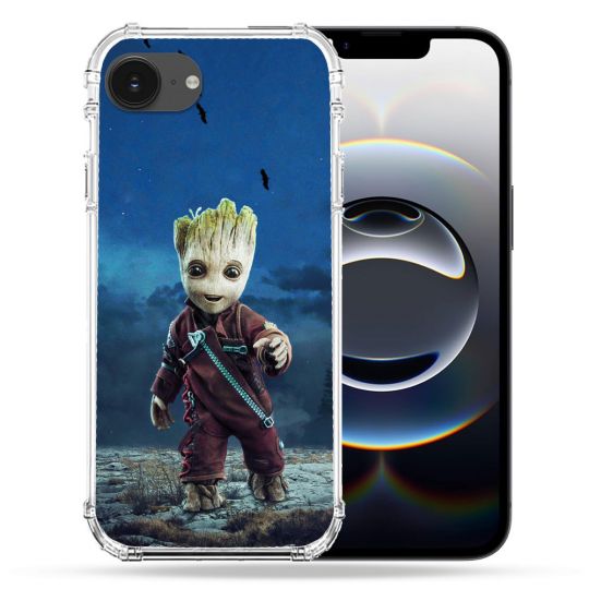 Coque Magnétique Compatible Magsafe Pour Iphone 16e Groot Bleu