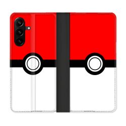 Housse Cuir Portefeuille Pour Samsung Galaxy A27 5G Pokemon Pokeball