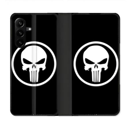 Housse Cuir Portefeuille Pour Samsung Galaxy A27 5G Punisher