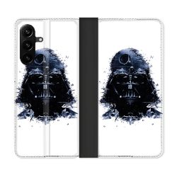 Housse Cuir Portefeuille Pour Samsung Galaxy A27 5G Star Wars - Dark Vador Blanc