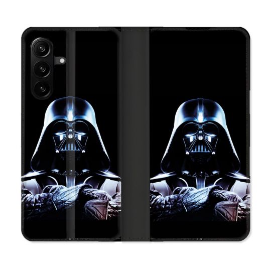 Housse Cuir Portefeuille Pour Samsung Galaxy A27 5G Star Wars - Dark Vador Noir
