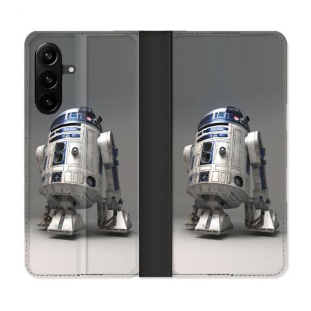 Housse Cuir Portefeuille Pour Samsung Galaxy A27 5G Star Wars - R2D2