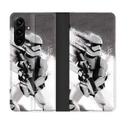 Housse Cuir Portefeuille Pour Samsung Galaxy A27 5G Star Wars - Trooper