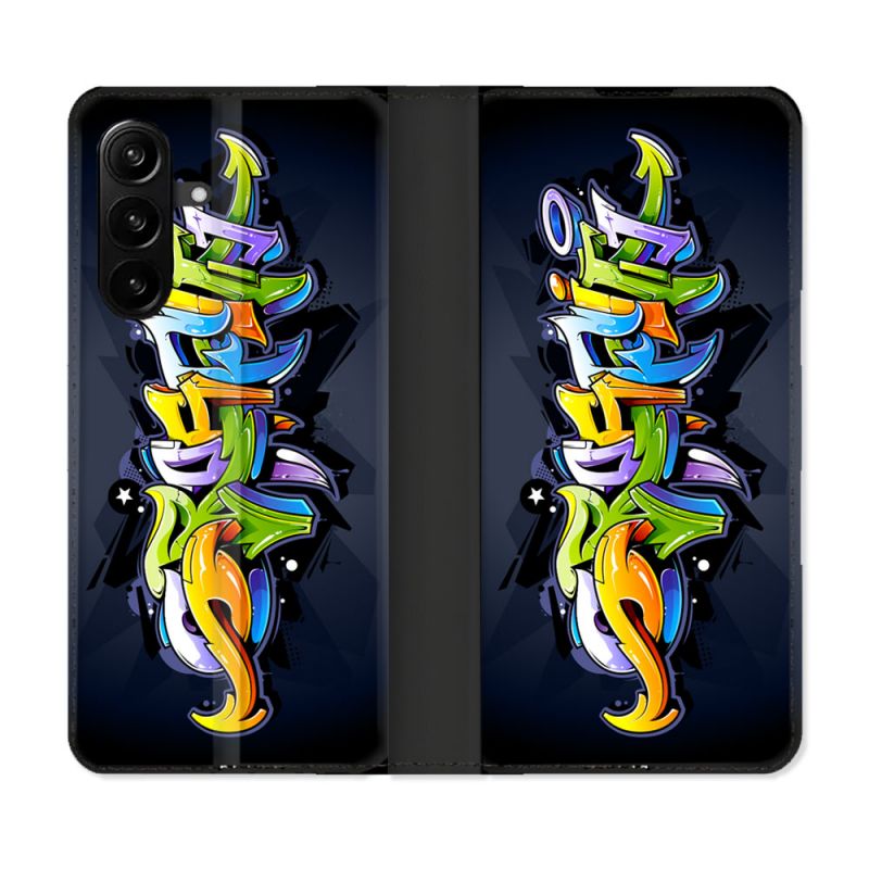 Housse Cuir Portefeuille Pour Samsung Galaxy A27 5G Street Art Graffiti