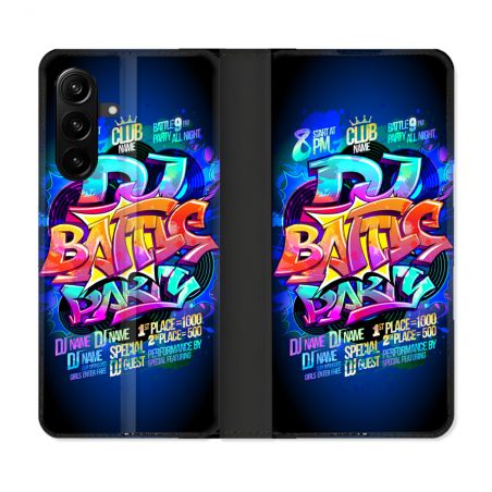 Housse Cuir Portefeuille Pour Samsung Galaxy A27 5G Street Art Rap