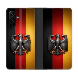 Housse Cuir Portefeuille Pour Samsung Galaxy A27 5G Voyage Drapeau Allemagne