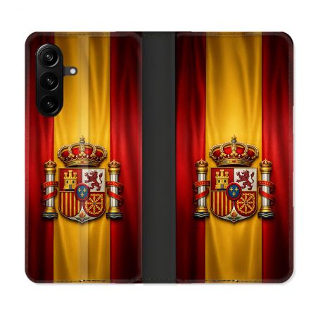 Housse Cuir Portefeuille Pour Samsung Galaxy A27 5G Voyage Drapeau Espagne