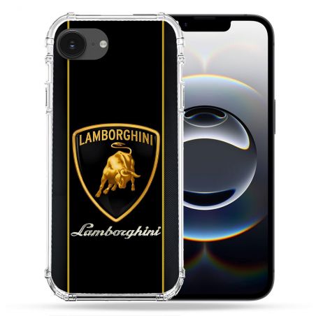 Coque Magnétique Compatible Magsafe Pour Iphone 16e Lamborghini Carbone
