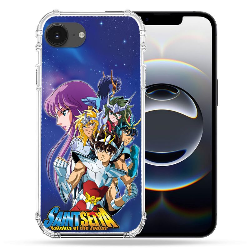 Coque Magnétique Compatible Magsafe Pour Iphone 16e Les Chevaliers Du Zodiaque