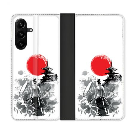 Housse Cuir Portefeuille Pour Samsung Galaxy A27 5G Voyage Japon Femme