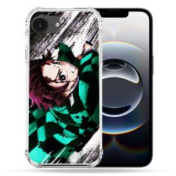 Coque Magnétique Compatible Magsafe Pour Iphone 16e Manga Demon Slayer Tanjiro