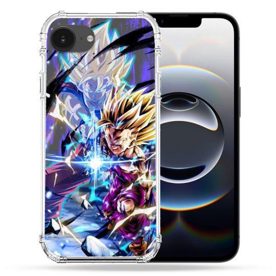 Coque Magnétique Compatible Magsafe Pour Iphone 16e Manga Dragon Ball Sangohan Duo