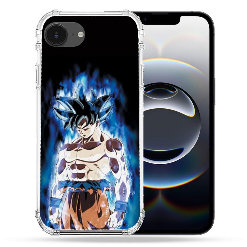 Coque Magnétique Compatible Magsafe Pour Iphone 16e Manga Dragon Ball Sangoku Noir