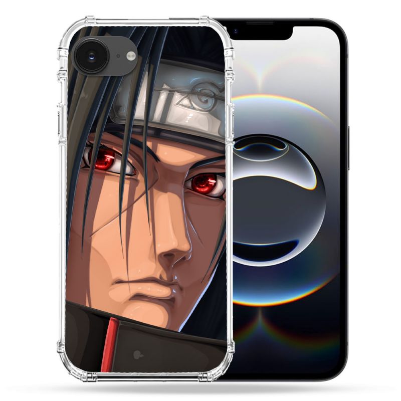 Coque Magnétique Compatible Magsafe Pour Iphone 16e Manga Naruto Itachi Visage