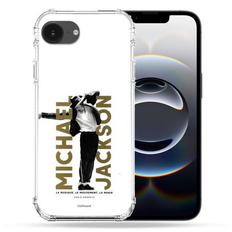 Coque Magnétique Compatible Magsafe Pour Iphone 16e Michael Jackson Blanc