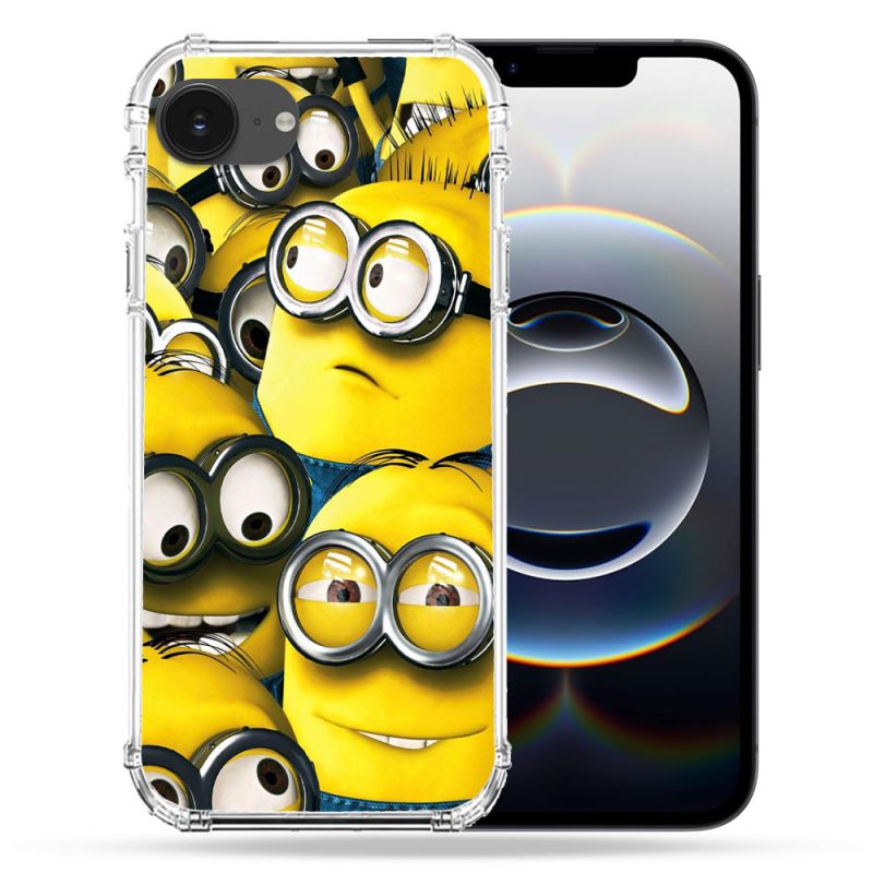 Coque Magnétique Compatible Magsafe Pour Iphone 16e Minions Groupe