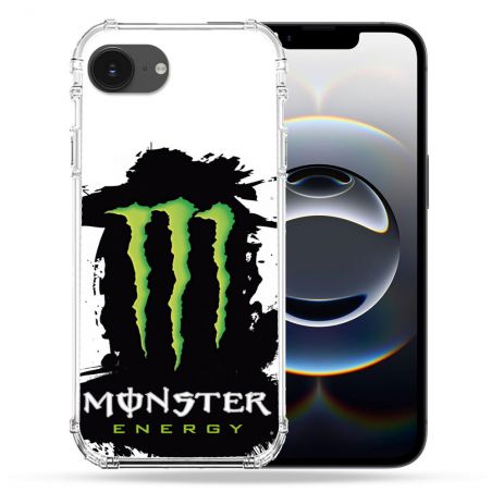 Coque Magnétique Compatible Magsafe Pour Iphone 16e Monster Energy Tache