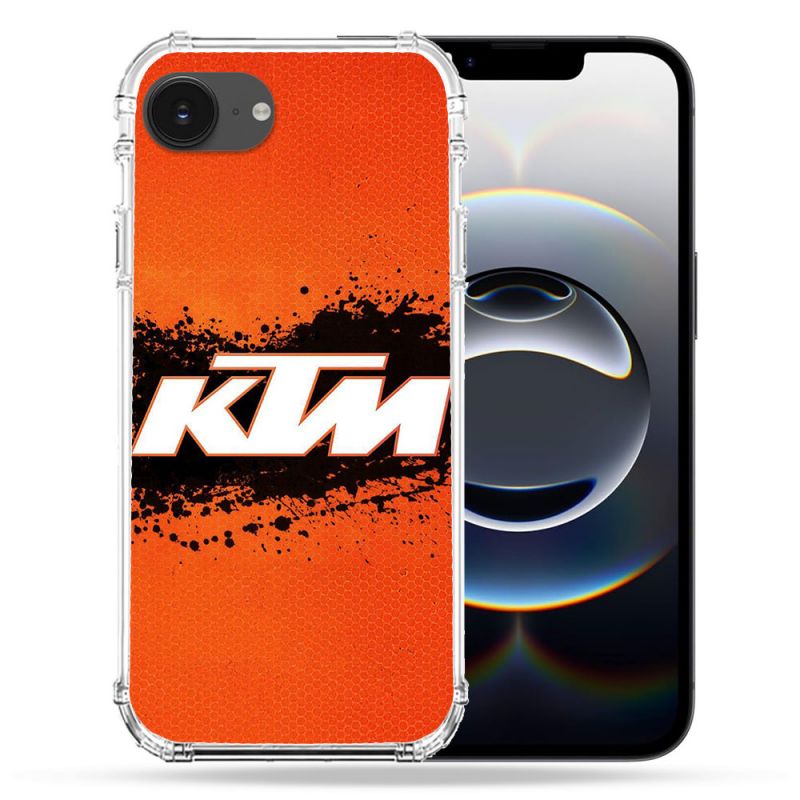 Coque Magnétique Compatible Magsafe Pour Iphone 16e Moto KTM