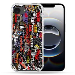 Coque Magnétique Compatible Magsafe Pour Iphone 16e Musique Rock Groupe