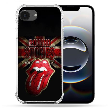 Coque Magnétique Compatible Magsafe Pour Iphone 16e Musique Rolling Stones