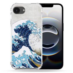 Coque Magnétique Compatible Magsafe Pour Iphone 16e Peinture La Grande Vague