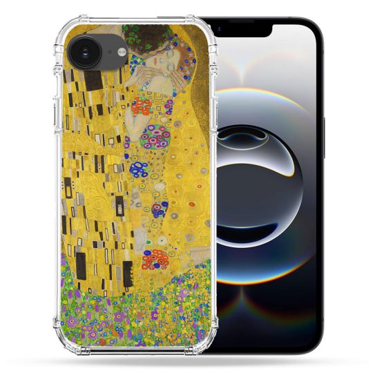 Coque Magnétique Compatible Magsafe Pour Iphone 16e Peinture Le Baiser