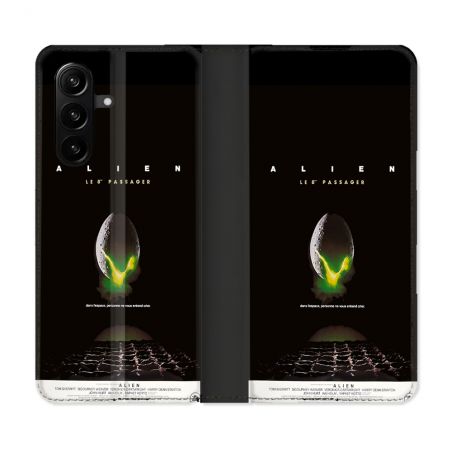 Housse Cuir Portefeuille Pour Samsung Galaxy A57 5G Alien Affiche