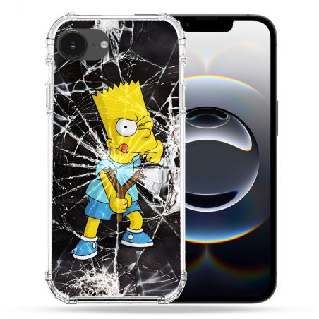 Coque Magnétique Compatible Magsafe Pour Iphone 16e Simpson Bart