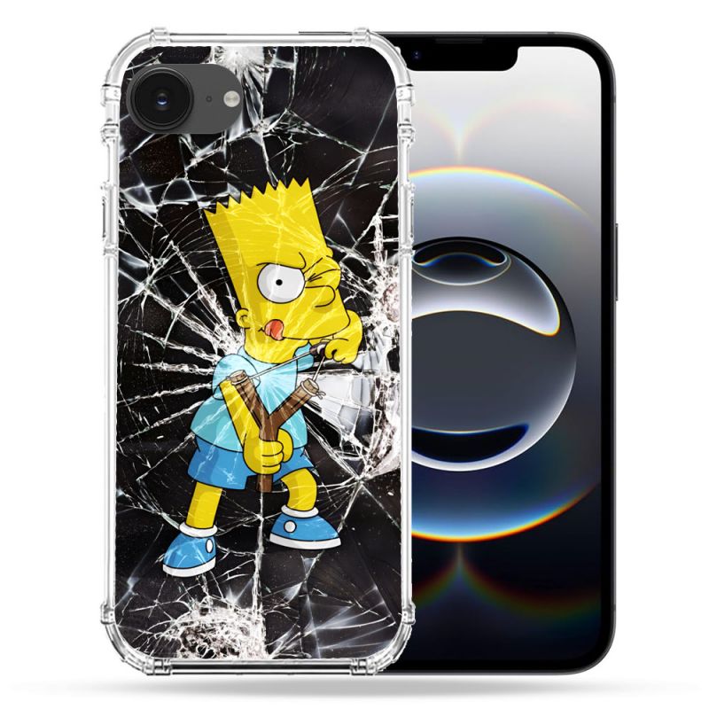 Coque Magnétique Compatible Magsafe Pour Iphone 16e Simpson Bart
