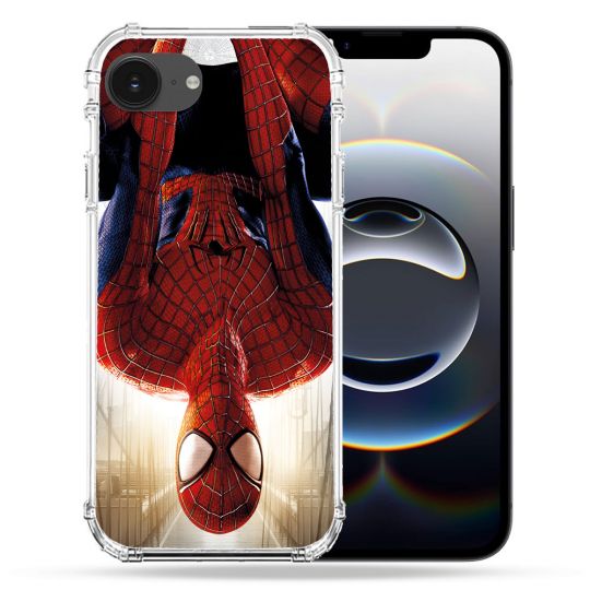 Coque Magnétique Compatible Magsafe Pour Iphone 16e Spiderman Invers