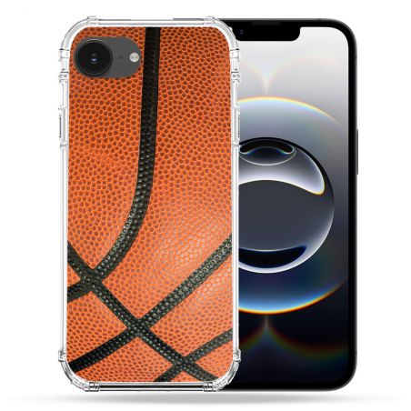 Coque Magnétique Compatible Magsafe Pour Iphone 16e Sport Ballon Basket