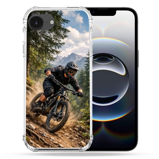 Coque Magnétique Compatible Magsafe Pour Iphone 16e Sport VTT Montagne