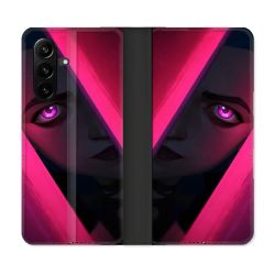 Housse Cuir Portefeuille Pour Samsung Galaxy A57 5G Arcane Jinx Rose