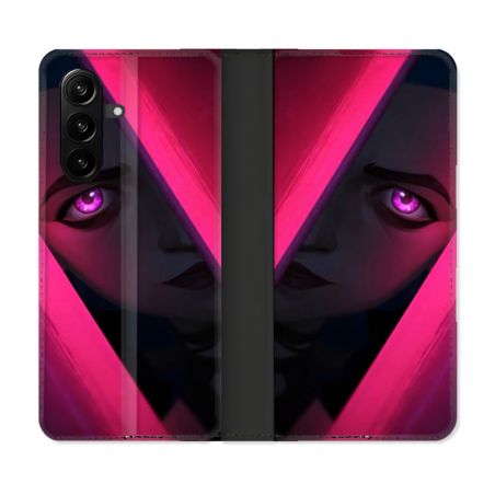 Housse Cuir Portefeuille Pour Samsung Galaxy A57 5G Arcane Jinx Rose