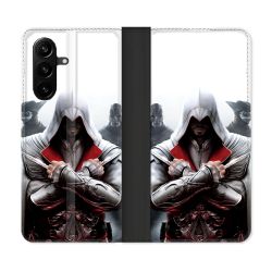 Housse Cuir Portefeuille Pour Samsung Galaxy A57 5G Assassin Creed Mask