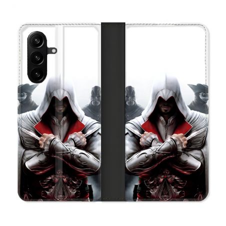 Housse Cuir Portefeuille Pour Samsung Galaxy A57 5G Assassin Creed Mask
