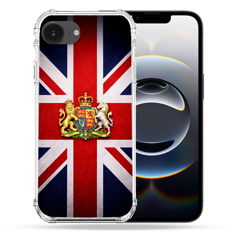 Coque Magnétique Compatible Magsafe Pour Iphone 16e Voyage Drapeau Grande Bretagne UK