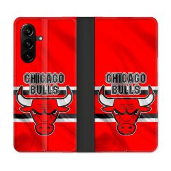 Housse Cuir Portefeuille Pour Samsung Galaxy A57 5G Basket Chicago Bulls