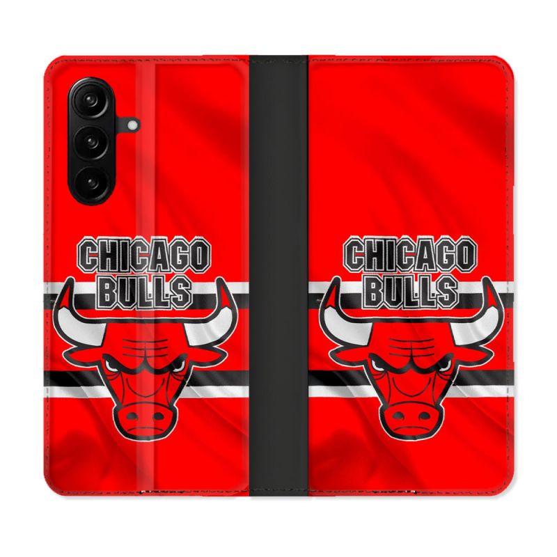 Housse Cuir Portefeuille Pour Samsung Galaxy A57 5G Basket Chicago Bulls