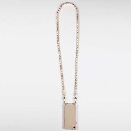 Coque Pour Iphone 16e avec Lanière / Cordon Chaine suspendue Blanc