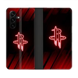 Housse Cuir Portefeuille Pour Samsung Galaxy A57 5G Basket Houston Rockets