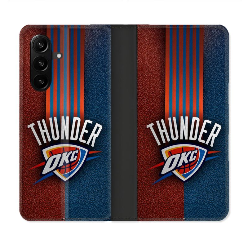 Housse Cuir Portefeuille Pour Samsung Galaxy A57 5G Basket Oklahoma City Thunder