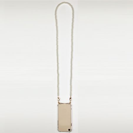 Coque Pour Iphone 16e avec Lanière / Cordon Perle