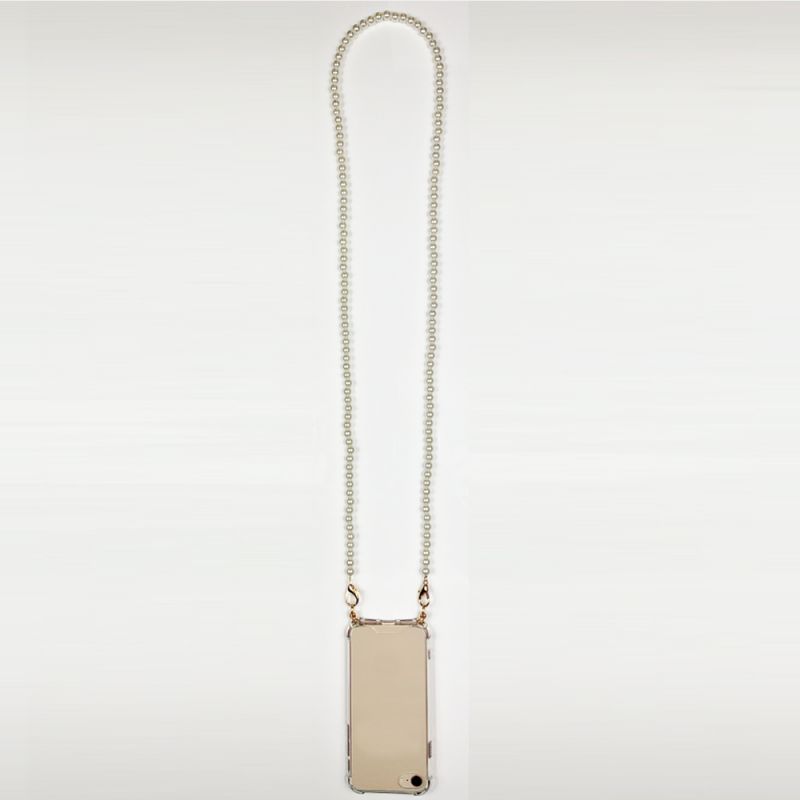 Coque Pour Iphone 16e avec Lanière / Cordon Perle