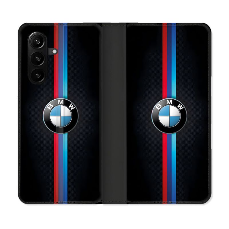 Housse Cuir Portefeuille Pour Samsung Galaxy A57 5G BMW Logo