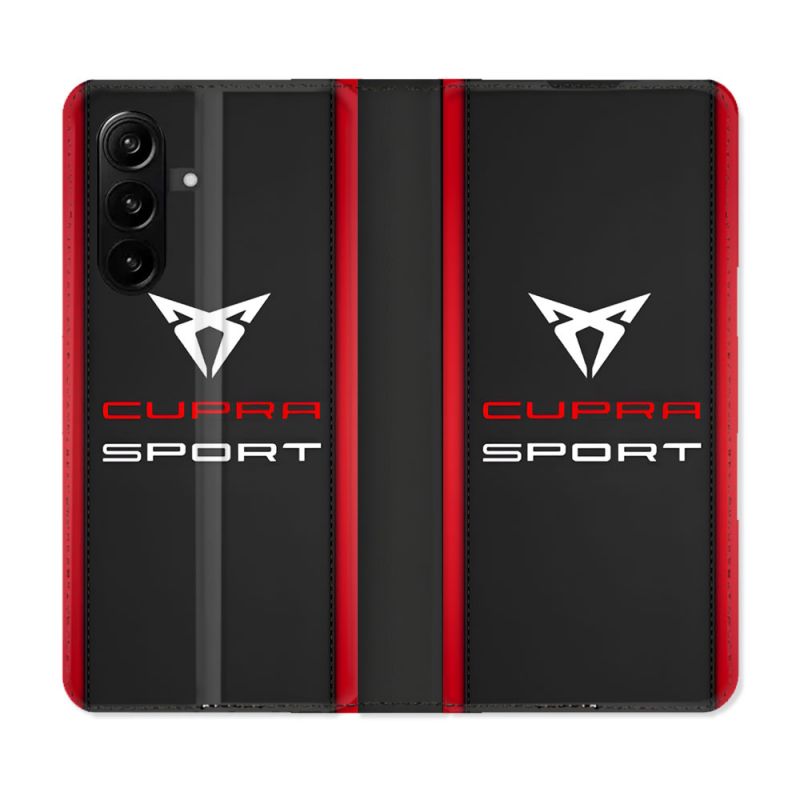 Housse Cuir Portefeuille Pour Samsung Galaxy A57 5G Cupra